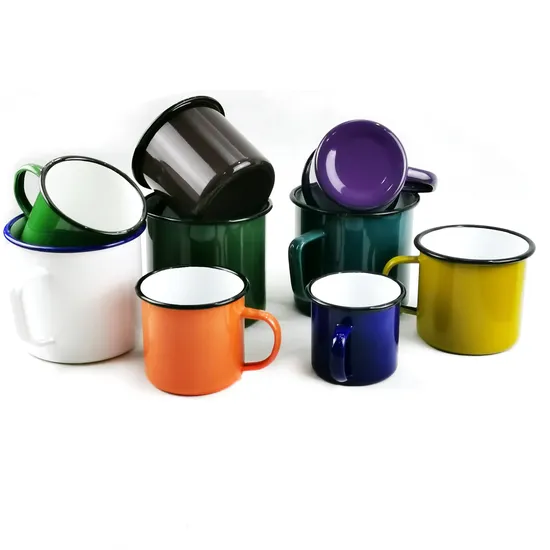 7/8/9/10/12cm Enamel Coffee Cup/Camping/ Travel/Gift/Souvenir Mug