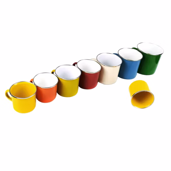 7/8/9/10/12cm Enamel Coffee Cup/Camping/ Travel/Gift/Souvenir Mug