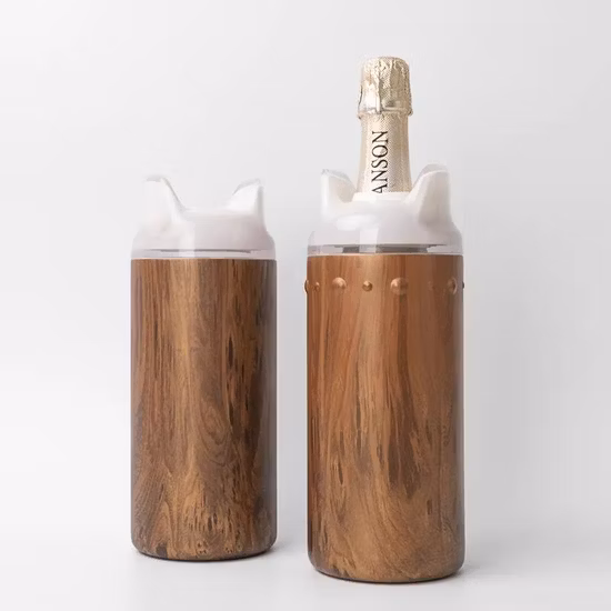 750ml Ss 304 Double Walled Stainless Steel Canteen Winesulator Insulated 25oz Wine Canteen