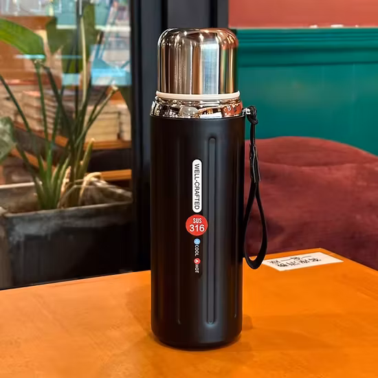 600ml Custom Logo Gradient Color Double Wall Insulated Stainless Steel Vacuum Water Bottle