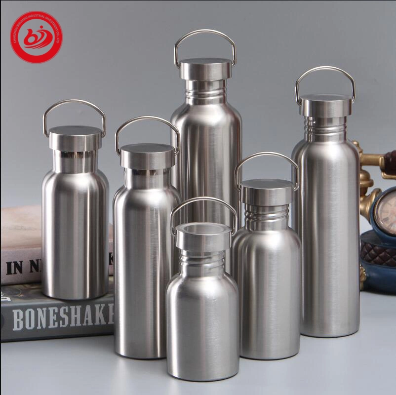 American Wide Mouth Portable Travel Sport Big Capacity Stainless Steel Water Bottle