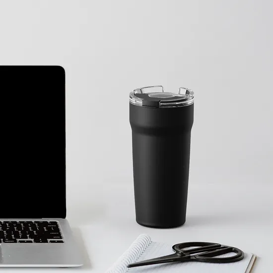 ポータブルステンレス鋼二重壁絶縁屋外スポーツストロープラスチックウォーターボトル